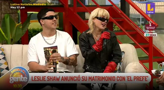 Leslie Shaw anunció que se comprometió con El Prefe