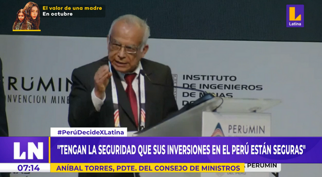 Aníbal Torres en cierre de Perumin: 