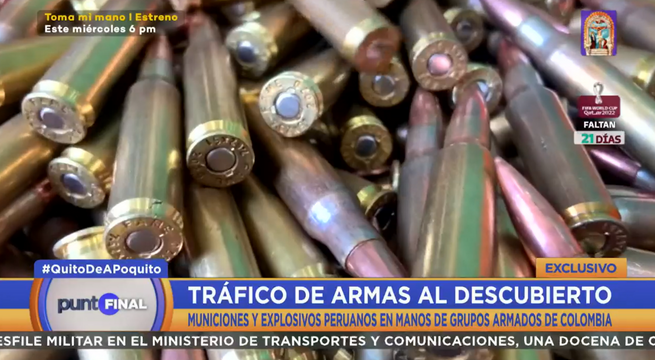 Armamento peruano acaba en manos de grupos armados en Colombia y Ecuador