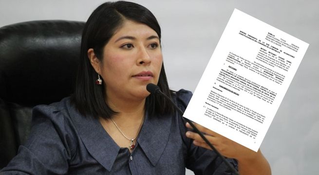 Betssy Chávez hace denuncia constitucional contra fiscal de la Nación