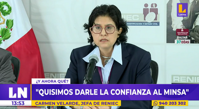 Jefa de Reniec sobre actas de defunción irregulares: 