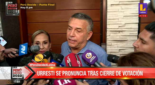 Daniel Urresti tras boca de urna: 