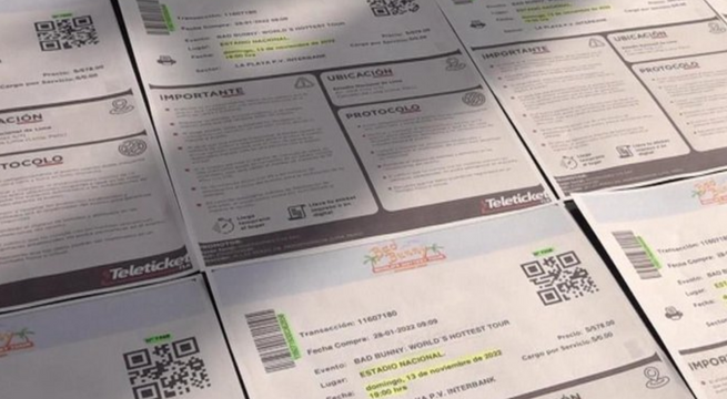 Abren investigación preliminar por venta de entradas falsas para conciertos