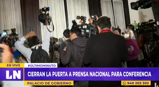 Impiden ingreso de prensa nacional a conferencia del Ejecutivo