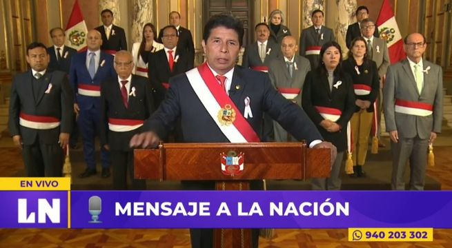Pedro Castillo en mensaje a la Nación: 