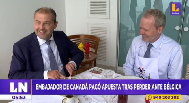 Qatar 2022: Embajador de Canadá pagó apuesta tras derrota ante Bélgica