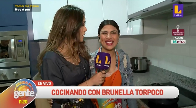 Arriba Mi Gente: Brunella Torpoco nos prepara un delicioso arroz con pollo