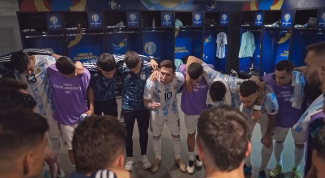 La impresionante arenga de Lionel Messi antes de la final de la Copa América 2021