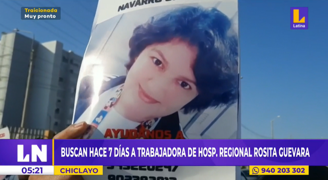 Chiclayo: mujer lleva desaparecida 7 días y aún no hay rastro