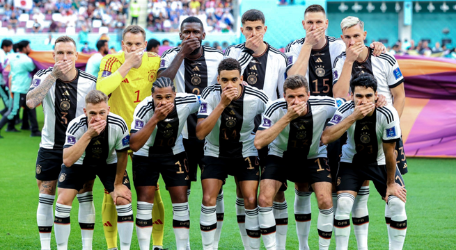 ¡Icónico! Alemania envía un mensaje en la foto de equipo tras censura