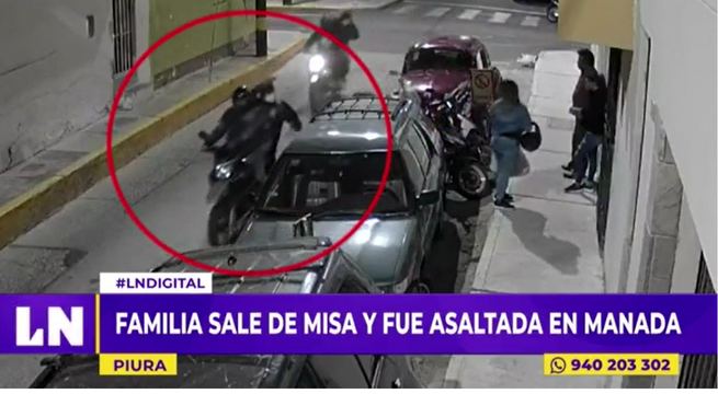 Piura: familia que salía de misa fue asaltada en manada