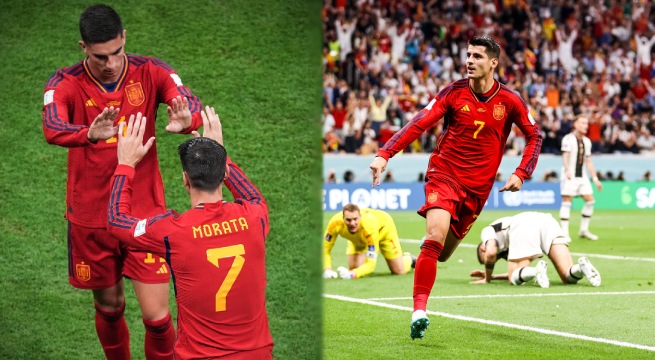 Abrió el marcador: Álvaro Morata puso el 1-0 de España sobre Alemania
