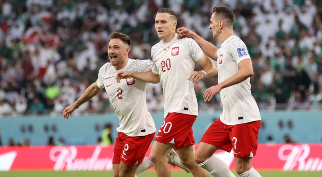 Abrió el marcador: Zielinski puso el 1-0 de Polonia sobre A. Saudita