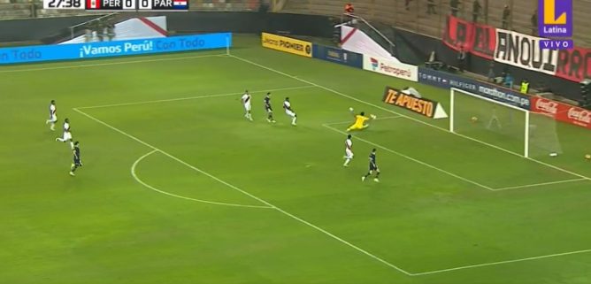 ¡EL SALVADOR! Pedro Gallese salvó a Perú y evito que Paraguay se adelante en el marcador