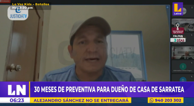 Poder Judicial dicta 30 meses de prisión preventiva contra Alejandro Sánchez Sánchez