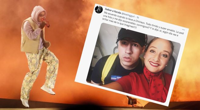 Bad Bunny y la aeromoza peruana que le auguró éxito en 2017