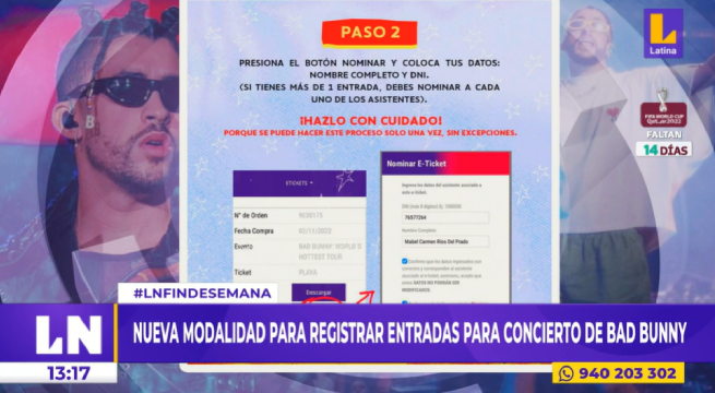 Teleticket anuncia nueva modalidad para registrar entradas para concierto de Bad Bunny