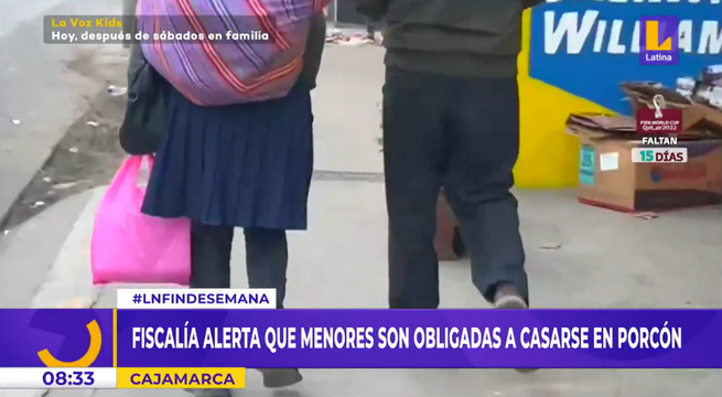 Cajamarca: Fiscalía alerta que menores son forzadas a casarse en Porcón