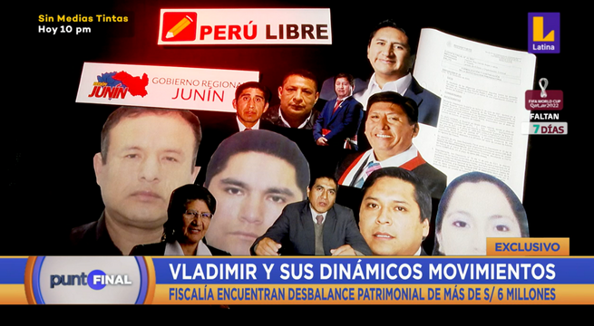 Vladimir Cerrón: Fiscalía halla desbalance patrimonial de más de 6,3 millones de soles