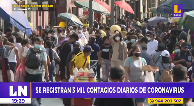 COVID-19 en Perú: se registran 3.000 contagios diarios y Minsa invoca a vacunarse