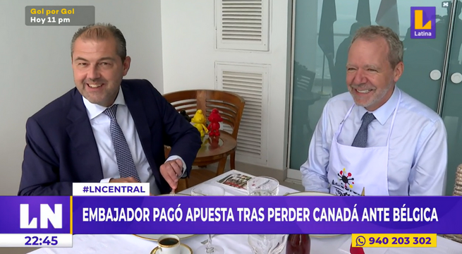 Embajador de Canadá pagó apuesta tras derrota ante Bélgica en Qatar 2022