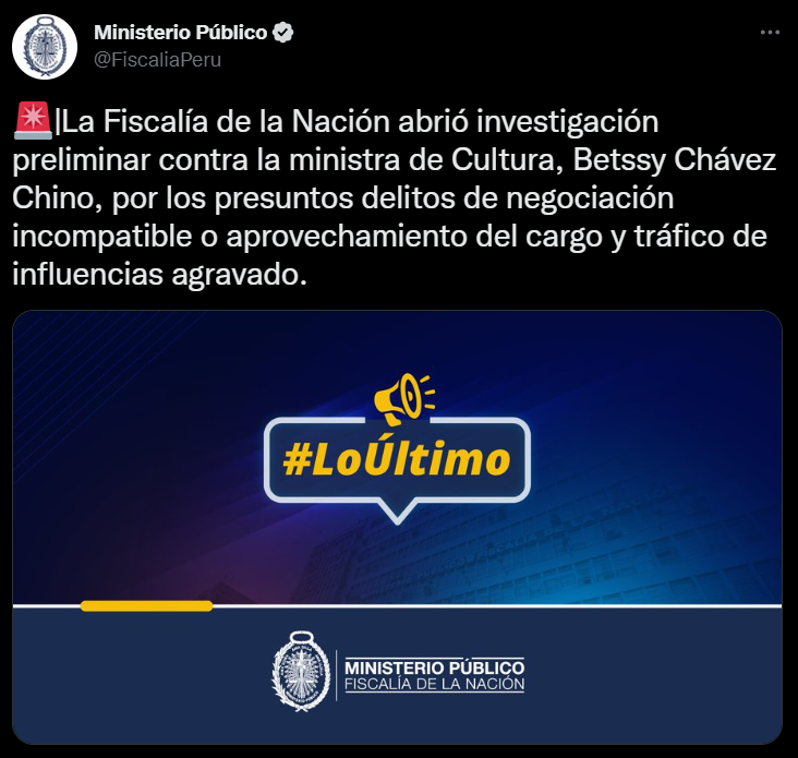 Betssy Chávez Fiscalía