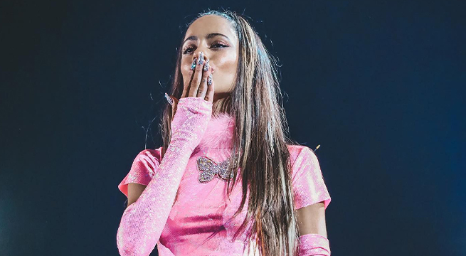 Tini: Un fanático dejó sorprendida a la cantante en su concierto