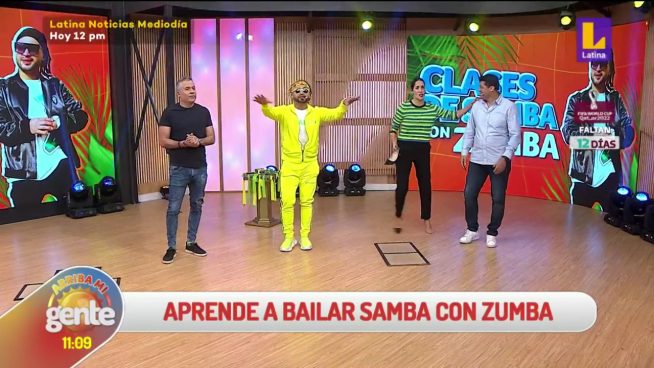 Arriba mi gente: 'Zumba' enseño a todos a bailar samba esta mañana