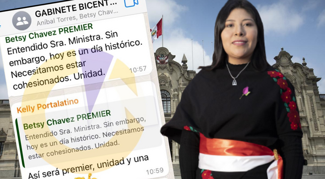Conversaciones entre Betssy Chávez y ministros antes del golpe de Estado
