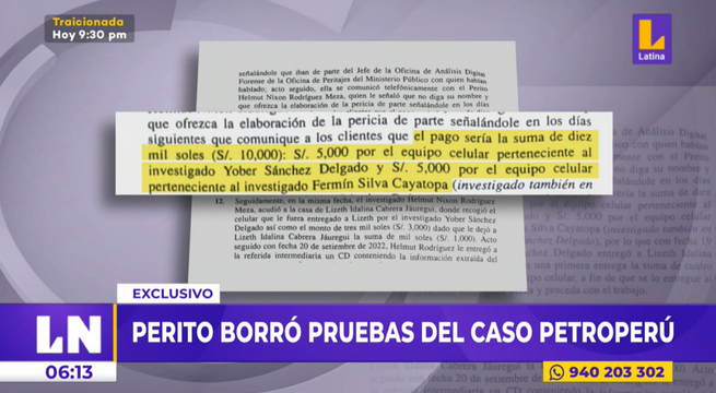 Perito fue encontrado borrando pruebas del caso Petroperú