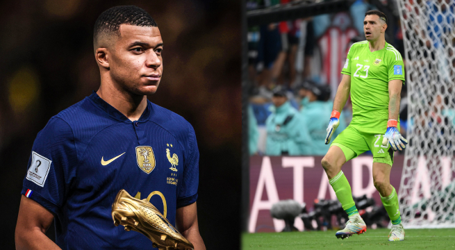 El 'Dibu' Martínez y el gesto con Mbappé tras la final del Mundial Qatar 2022