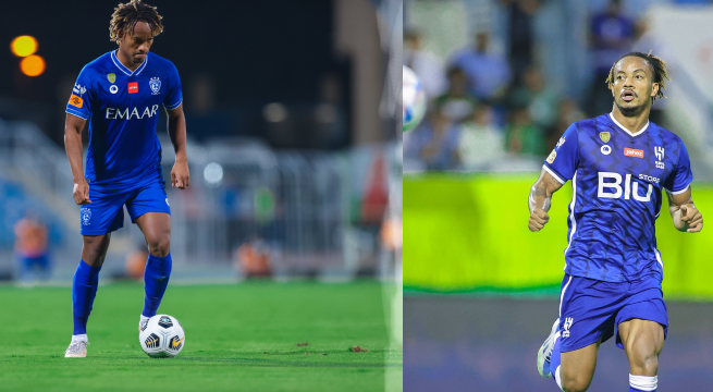 André Carrillo anotó en la victoria del Al Hilal sobre el Al Baten