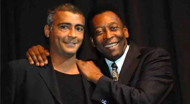 Romario preocupado por el estado de salud de Pelé