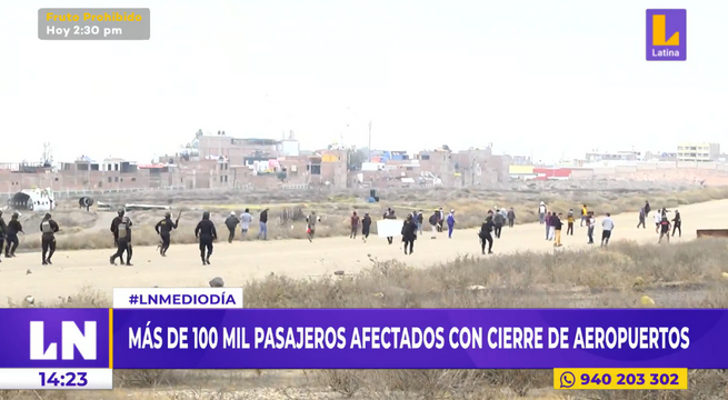 Más de 100.000 pasajeros afectados por cierre de aeropuertos en regiones