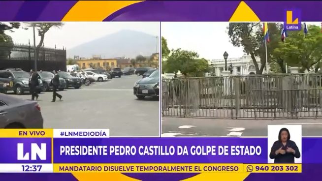 Golpe de Estado: Cierran por completo avenida Abancay tras discurso de Pedro Castillo
