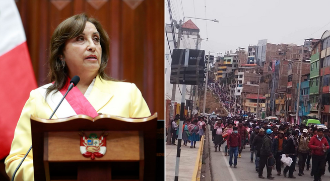 PJ ordena a la PCM a entregar los planes aplicados en las protestas contra Dina Boluarte del 2022 y 2023