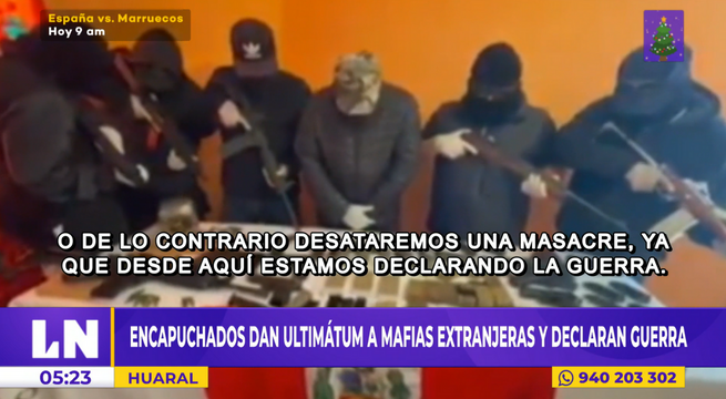 Huaral: delincuentes dan ultimátum a bandas extranjeras y declaran guerra