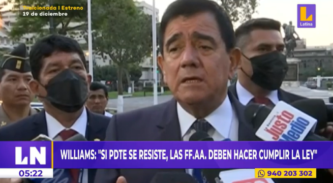 José Williams cataloga como “graves” los audios que comprometen al entorno del presidente