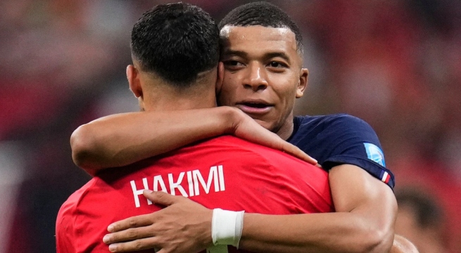 El emotivo mensaje de Mbappé a Hakimi tras quedar eliminado de Qatar 2022