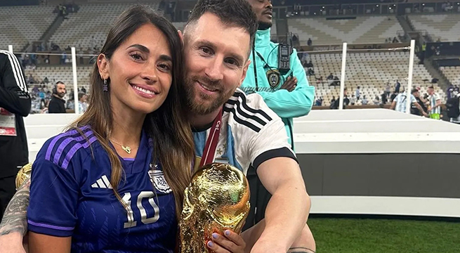 ¿Lo predijo? Antonella Roccuzzo y la foto del 2019 vaticinando la tercera estrella de Argentina