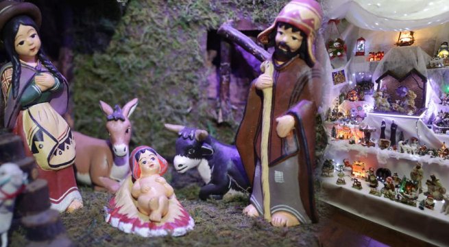 El nacimiento más grande del país está en Miraflores: vecina se demoró 50 días en armarlo
