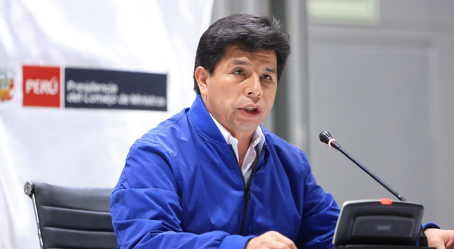 Pedro Castillo devolvió moción de vacancia al Congreso por encontrarse 