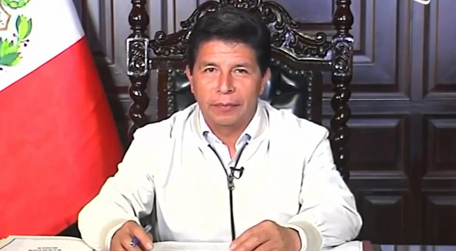 Pedro Castillo ofrece pronunciamiento: 