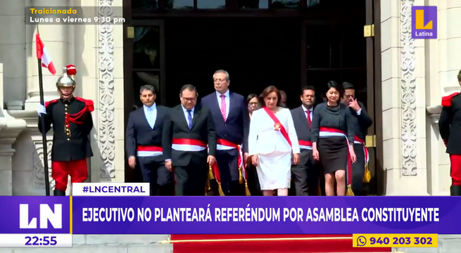 Poder Ejecutivo no planteará referéndum por asamblea constituyente