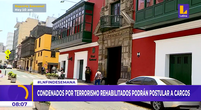 Condenados por terrorismo rehabilitados podrán postular a cargos públicos