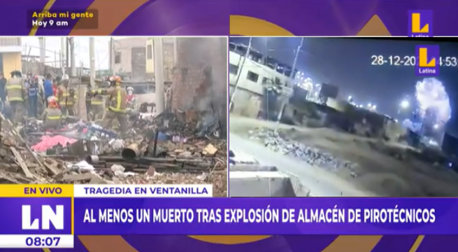 Tragedia en Ventanilla: al menos un muerto y varios heridos deja explosión de almacén