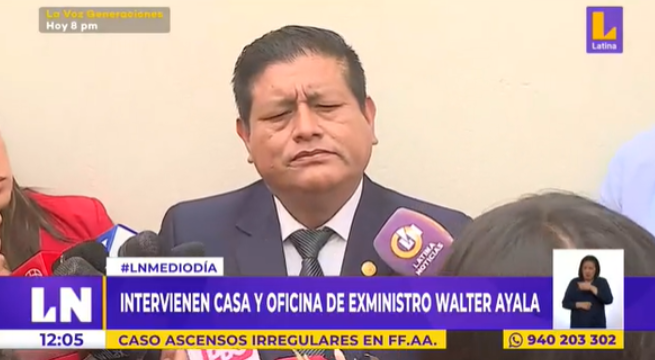 Walter Ayala tras allanamiento a su vivienda y oficina: “Para mí esto es un show”