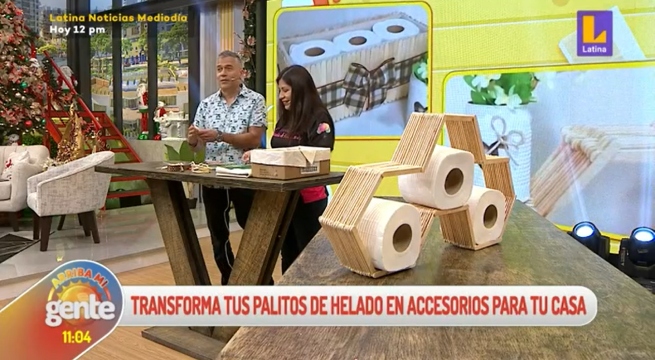 Arriba Mi Gente: Aprende a reutilizar los palitos de helado para hacer accesorios para el hogar