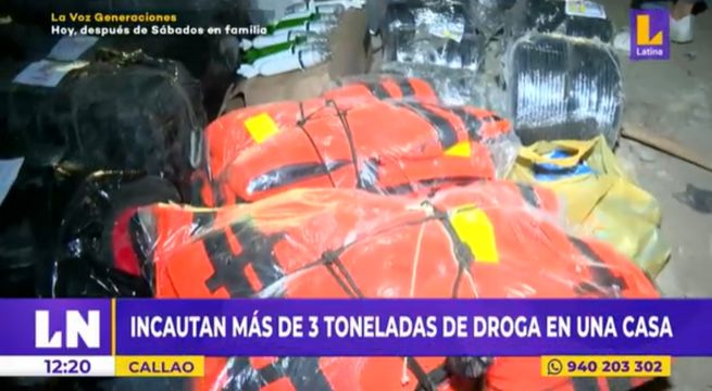 Callao: incautan tres toneladas de cocaína en una casa