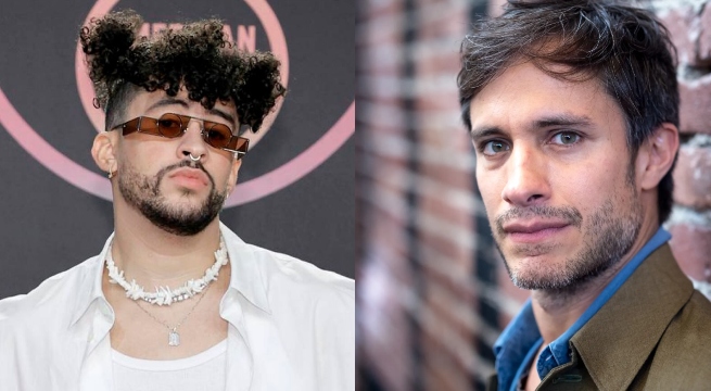 Filtran fotografía de Bad Bunny dándose un beso con Gael García Bernal
